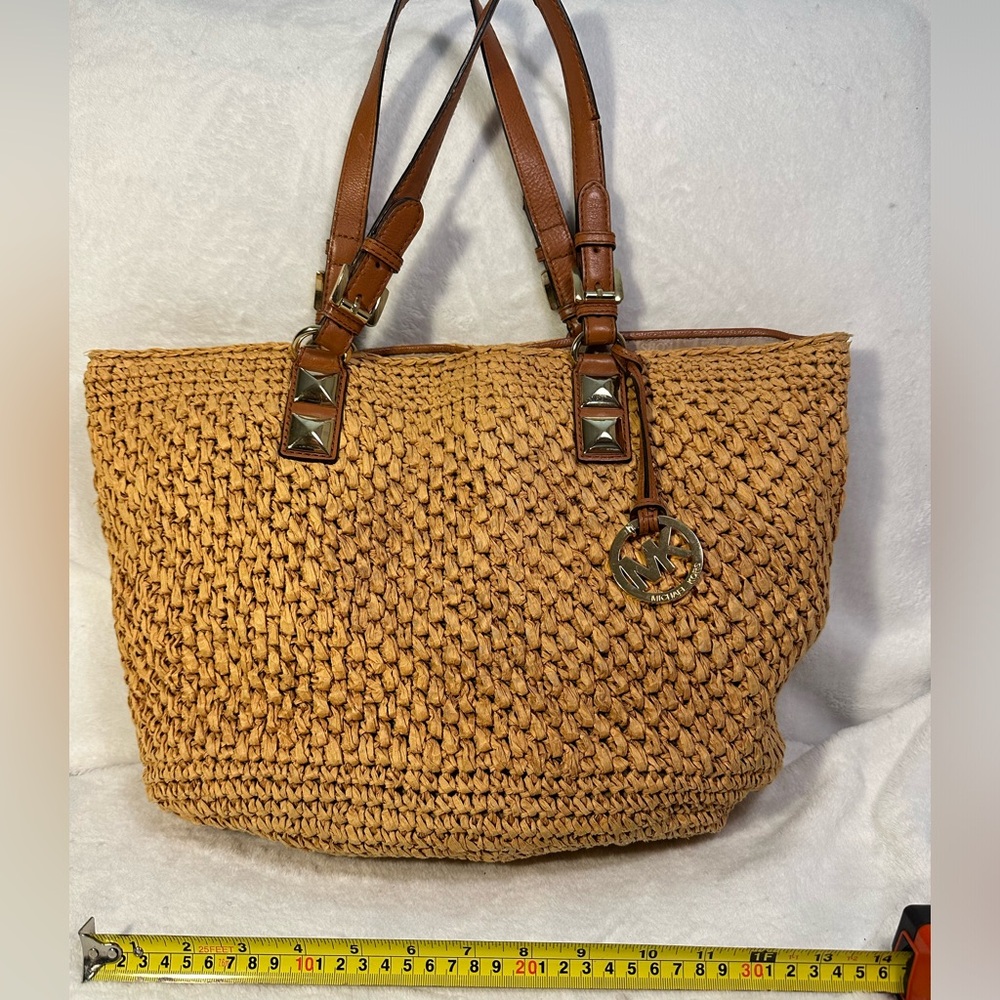 Michael Kors straw tote